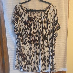 Elegant Animal Print Blouse